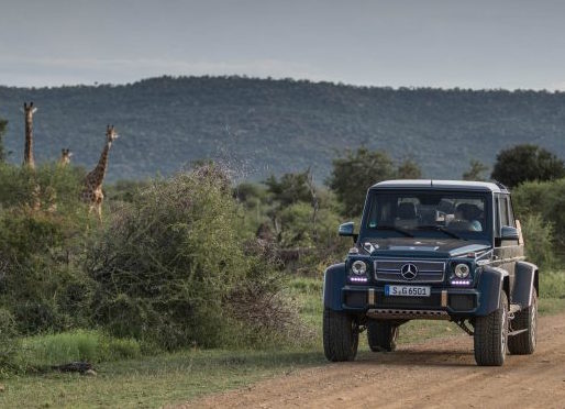 Video.. Mercedes-Maybach G650 Landaulet in Africs