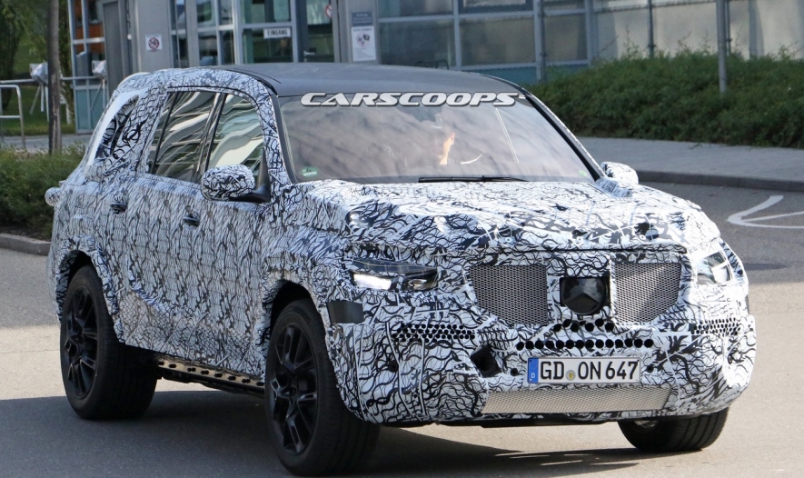 2019 Mercedes GLS Makes Its Spy Debut Under Heavy Cladding